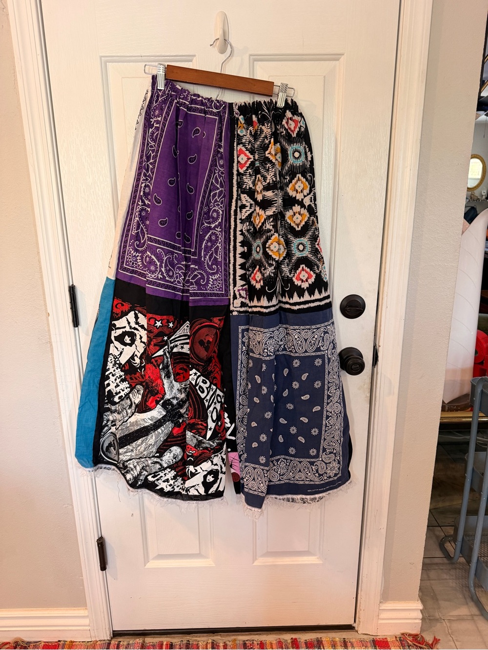 Handmade Upcycled Bandana Pants